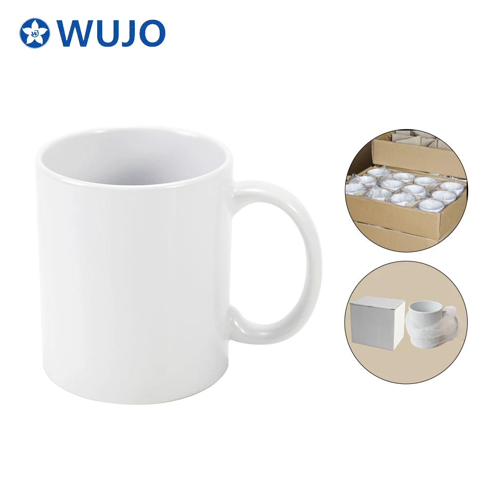 11oz 3A White Sublimation Mug Heat Press Custom Ceramic Cups Mugs Blank Wholesale Sublimation Mug