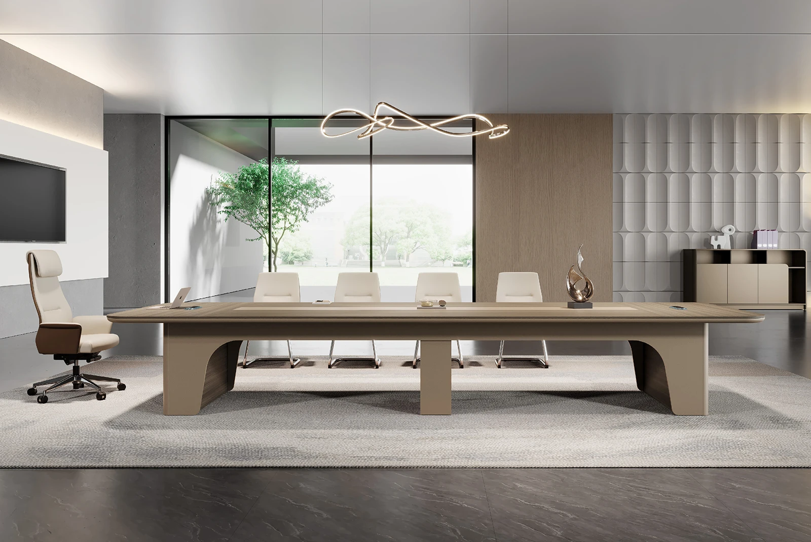 Meeting room multi-person office conference table simple modern office rectangular long training table