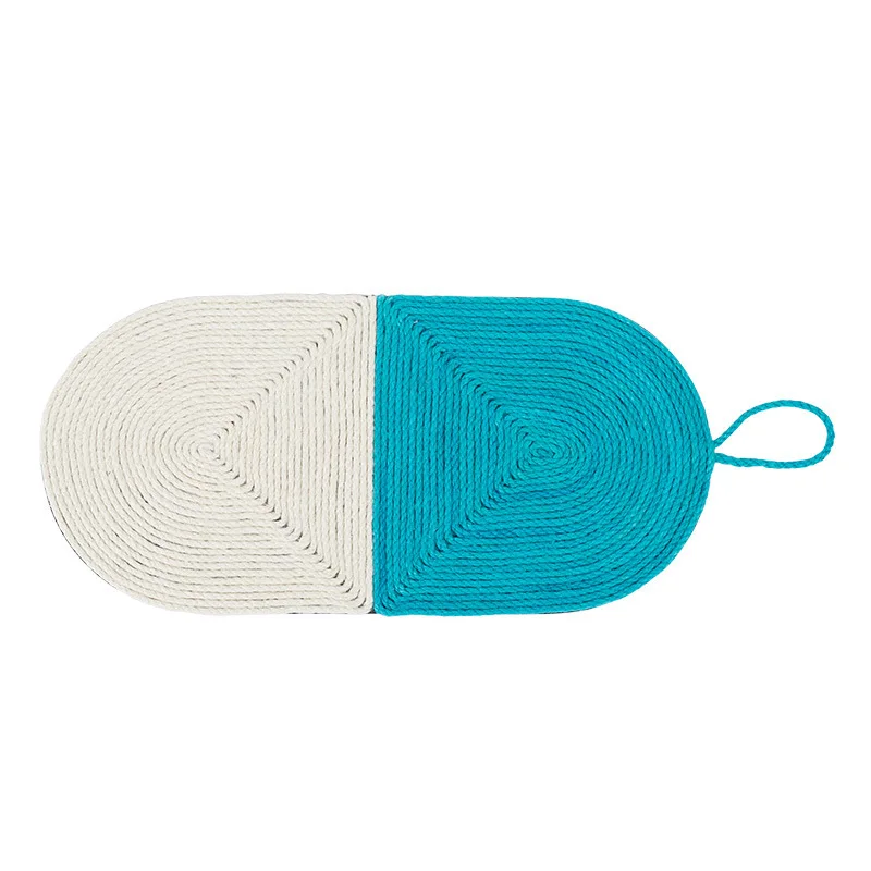 Когтеточка Sisal в форме рыбы для кошек, подстилка для когтей, охлаждающий защитный коврик, игрушка для кошек