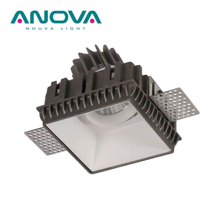 Square trimless adjustable LED downlight dimmable led down light commercial spotlight