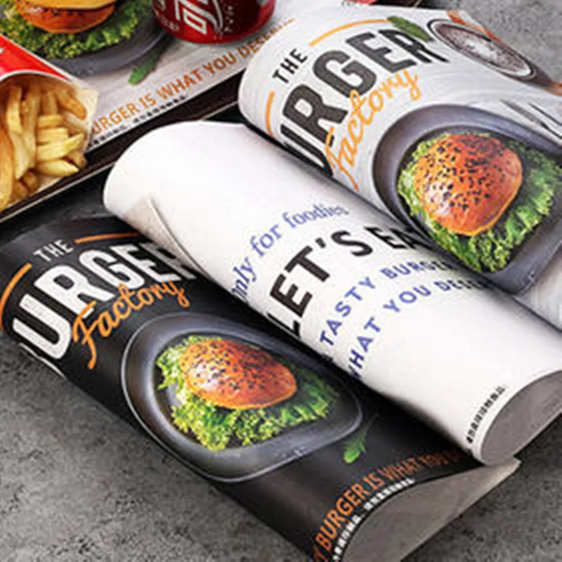 Customize Factory direct Wholesale restaurant standard size table mat paper placemats printing disposable custom placemat