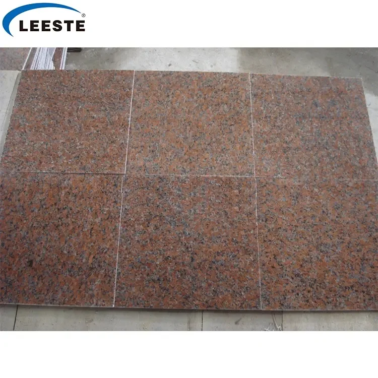 Popular G562 Maple Ruby Peach Red Granite Countertop Staircase Windowsill Tile