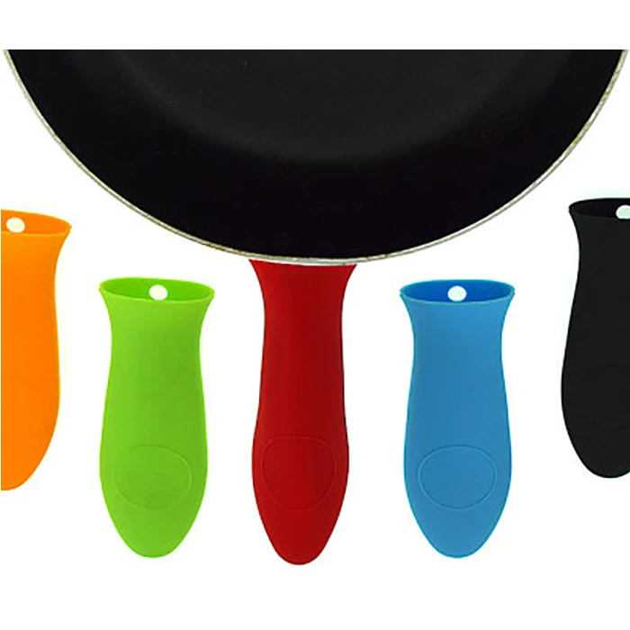 Silicone hot pot handle holder sleeve/silicone rubber pot handle /heat resistant pot handle