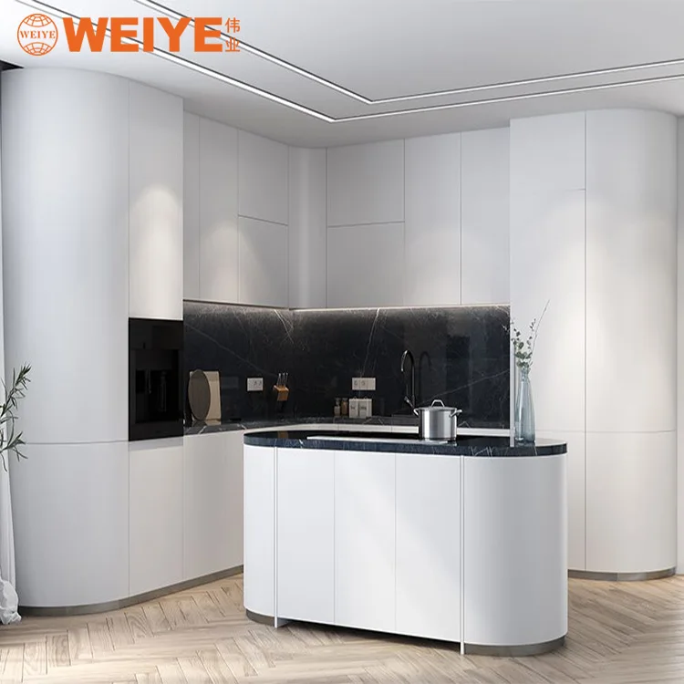Custom Kitchen Furniture Modular Designs fireproof aluminium honeycomb panel aluminium Kitchen Cabinet