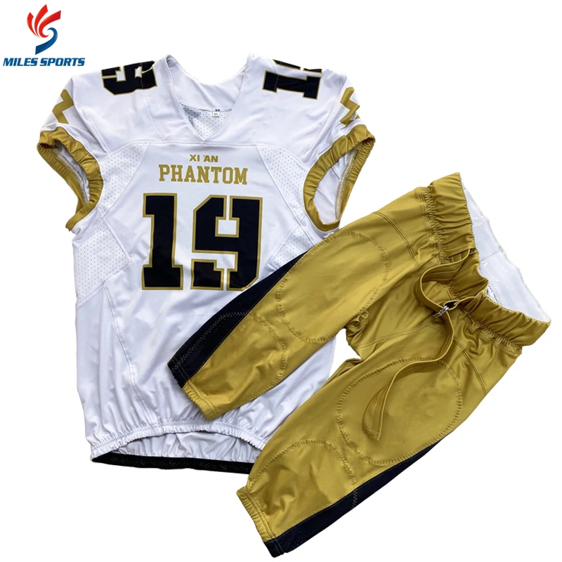custom high quality embroidery american football uniforms youth team college 7 V 7 flag american football jerseys