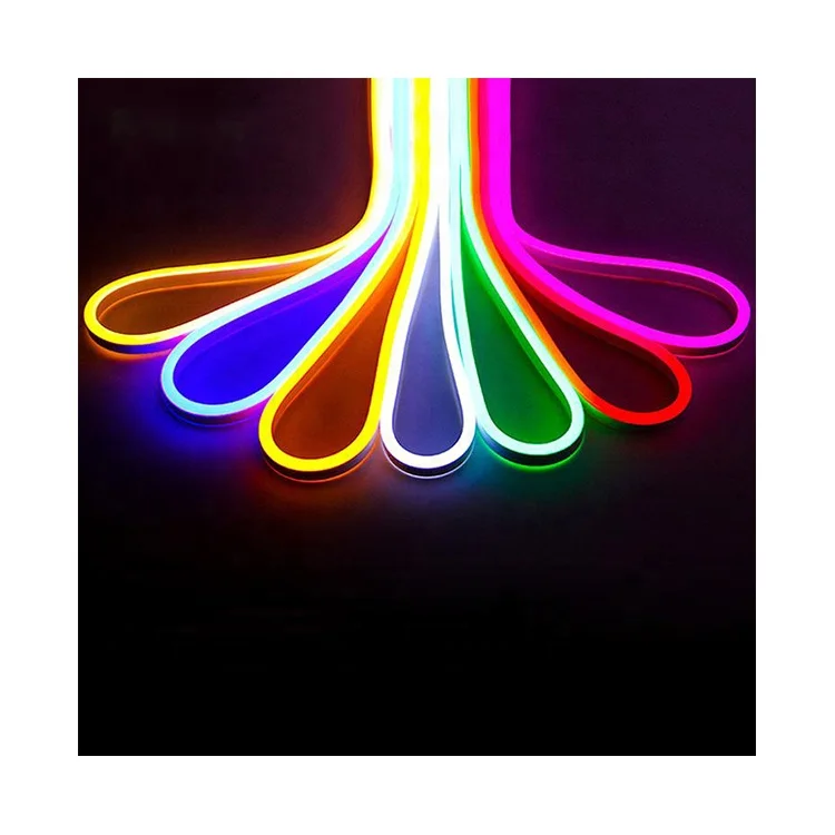 Color Changing Neon Light Led Strip Flexible Rope Type Waterproof For Christmas Holiday Diy Decoration Light