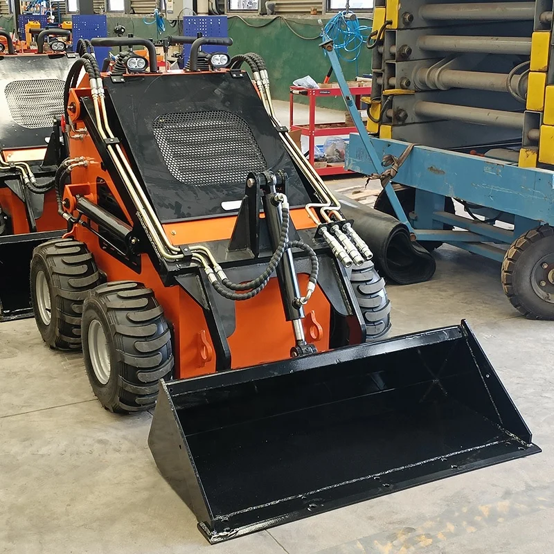 Euro 5 CE EPA Engine Manufacturer Small Mini Skid Steer Loader 1 ton Mini Wheel Loader For Sale Skid Loaders