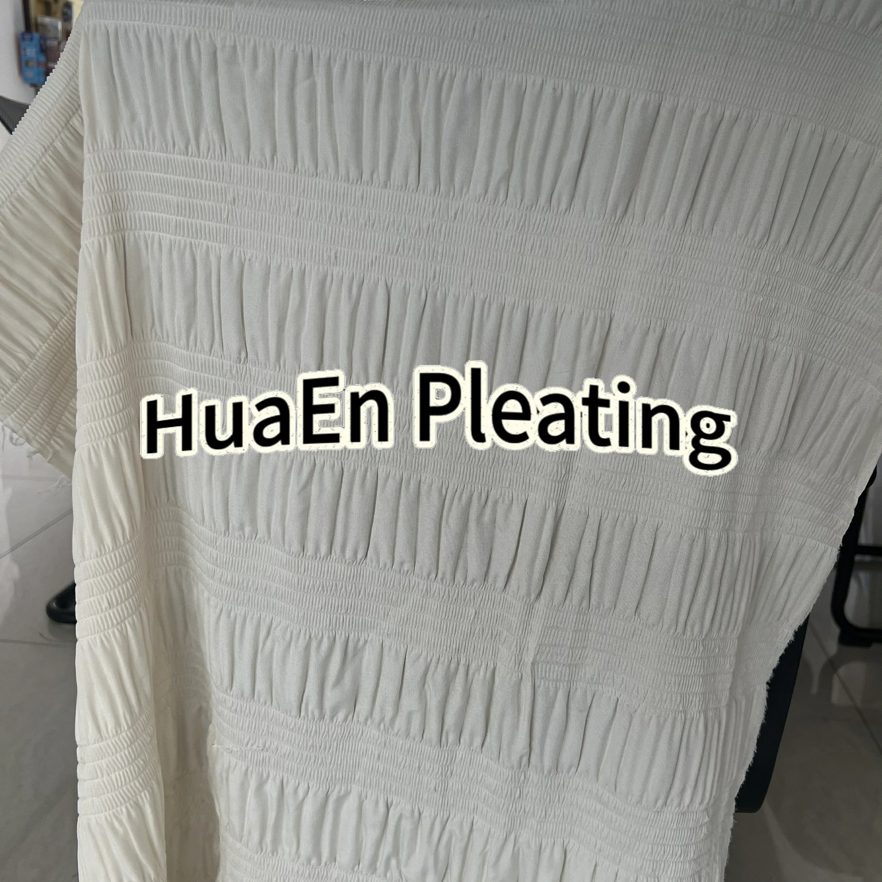 Changzhou HuaEn ZJ-816 fabric textile ruffle raffel mesin plisket rolling pleating machine ZJ 816 scarf making machine