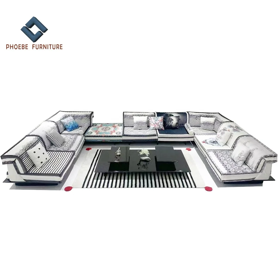 Arabic majlis floor sofa set Saudi Arabia Oman UAE middle east style couch design