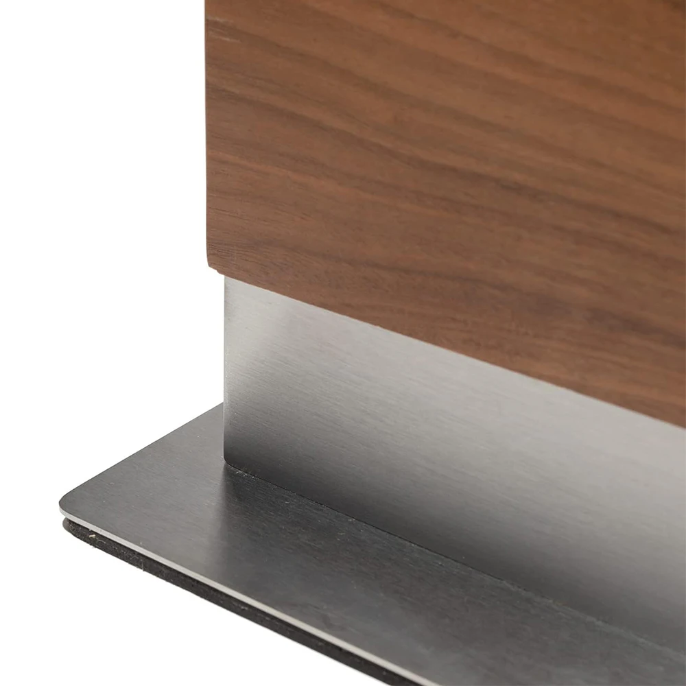 2024 New Design Magnetic Knife Holder High Quality Double Sided Knife Block with Strong Magnets Walnut Wood Knife Stand