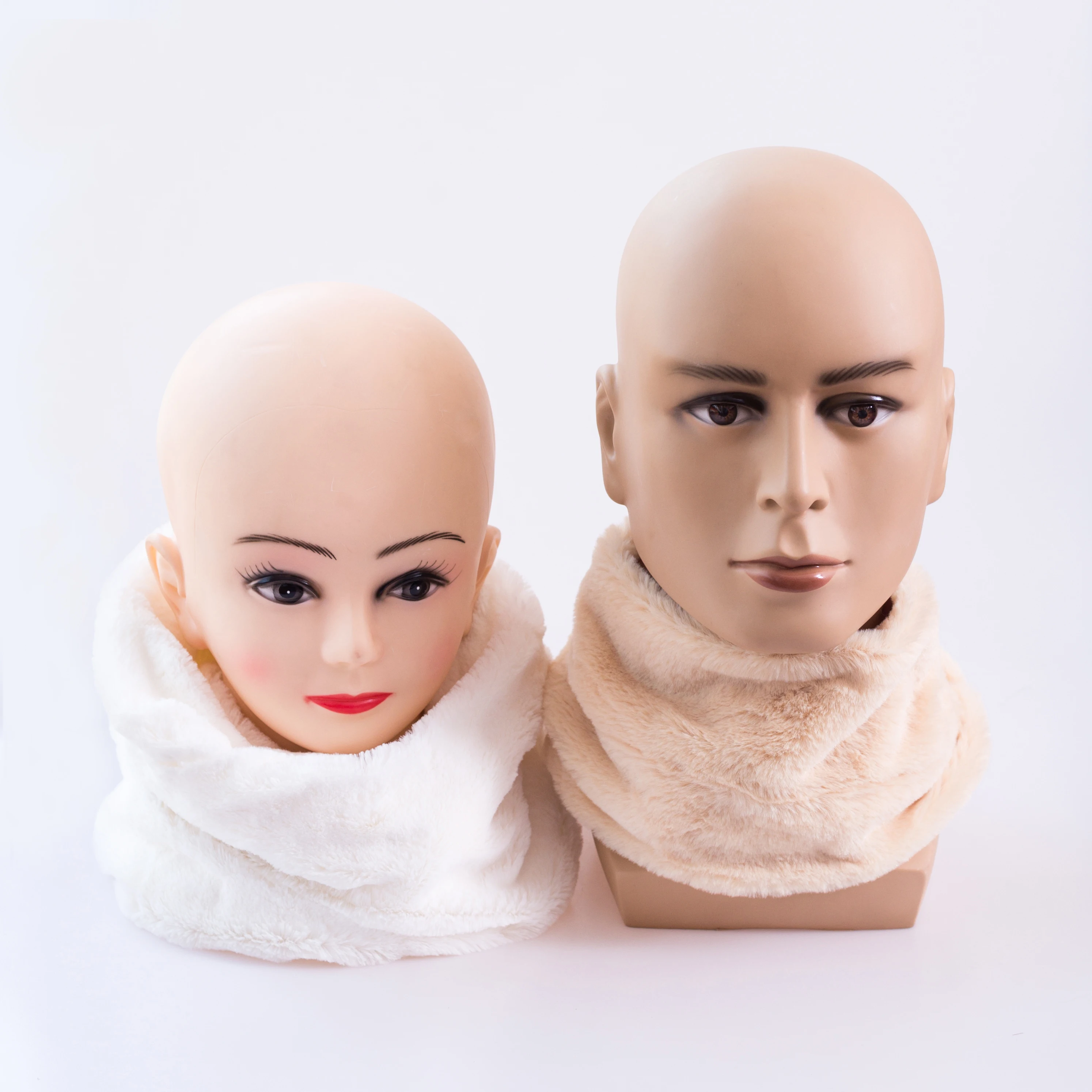 
Winter Thicken Plush Faux Rabbit Fur Scarf Neck Collar 