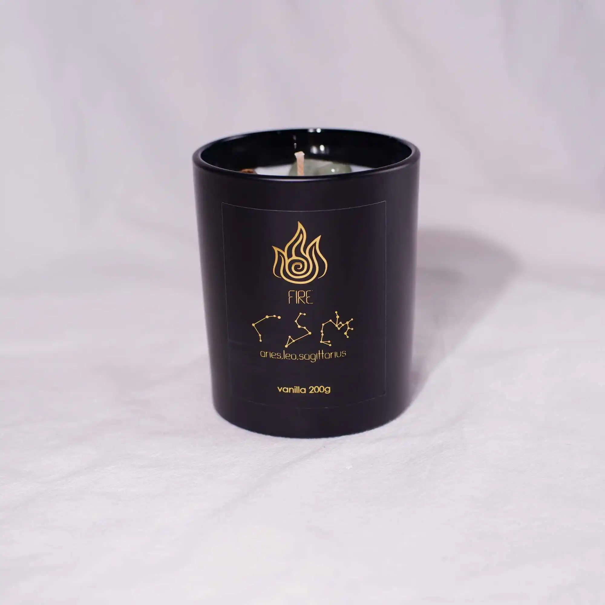 C&H Custom Logo Natural Essential Oils Aromatherapy Scented Candle Soy Wax with Rose Quartz Amethyst Citrine Clear Quartz