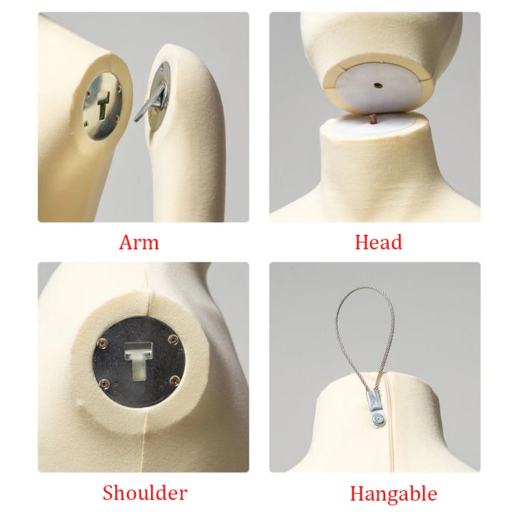 
Clothing Store Display Full Body Men/Women Foam Mannequin Adjustable 