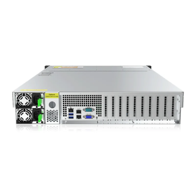 Лучшая цена Gooxi 2u 12bay сервер AS201-D12RE Xeon 6148 2 4G CPU 2X32gb оперативная стойка