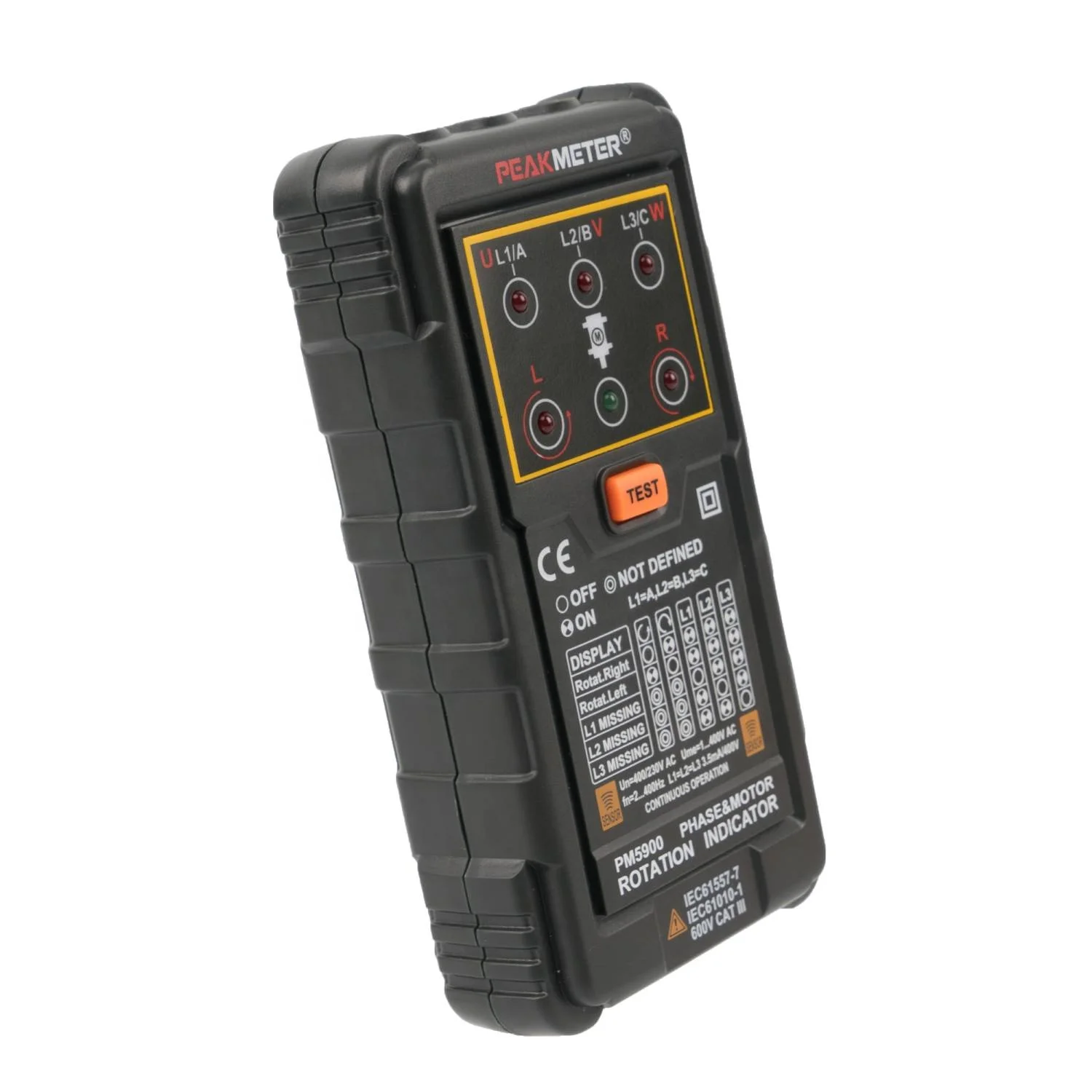 portable 3 Phase sequence and motor rotation indicator PM5900 with low price