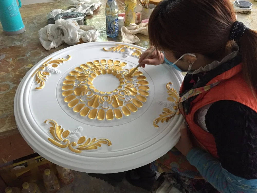 
High Density polyurethane Ceiling Ornaments ceiling medallion 