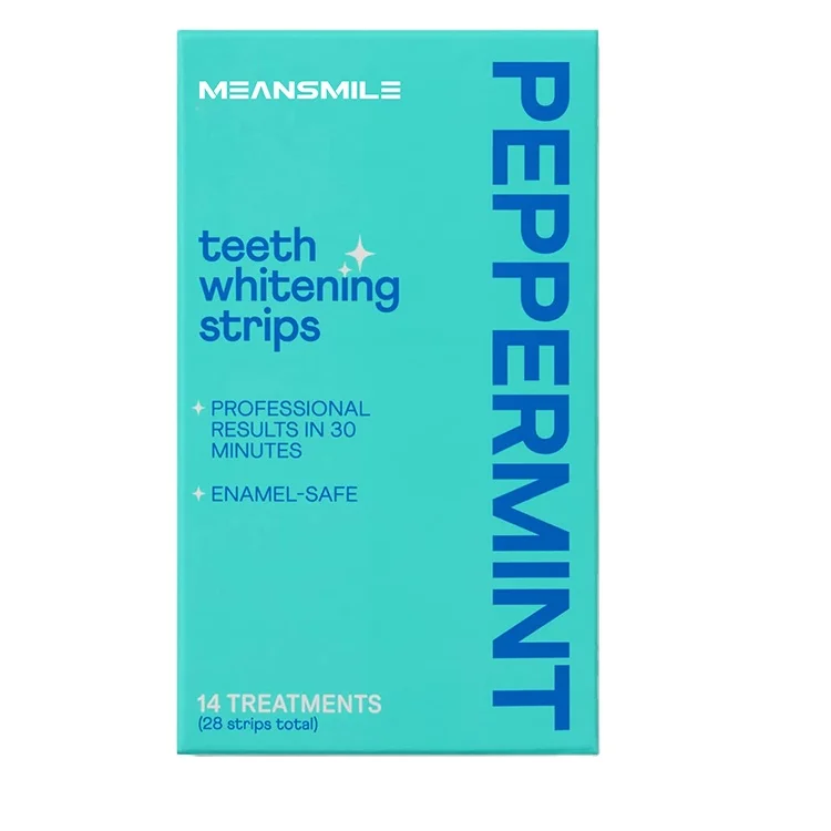 Grape Taste 20 Strips Blue Raspberry Smile Fast Dissolving in 30 Minutes Zero Sensitivity Enamel-self Teeth Whitening Strips