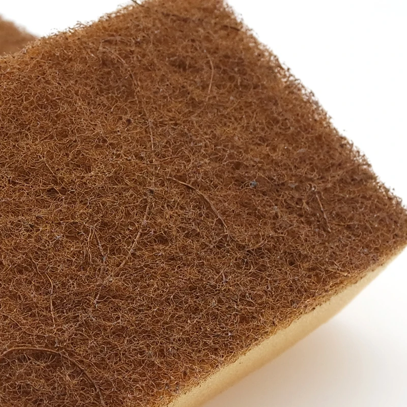 Natural Eco Friendly Non-scratch Scrub Sponge Coconut Scrubber With Cellulose Dish Sponges For Kitchen Cleaning