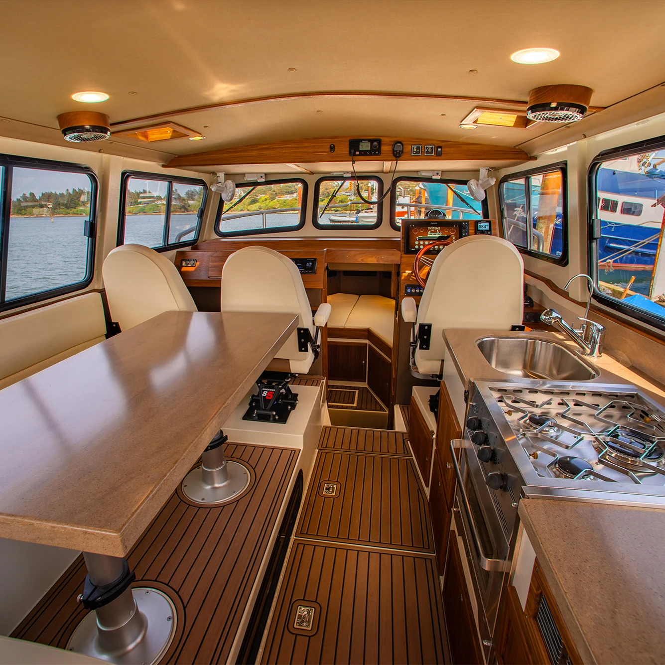 Kinocean Cuddy Cabin Boat Yacht Luxury Boat for Cruiser Cabin boat for sale