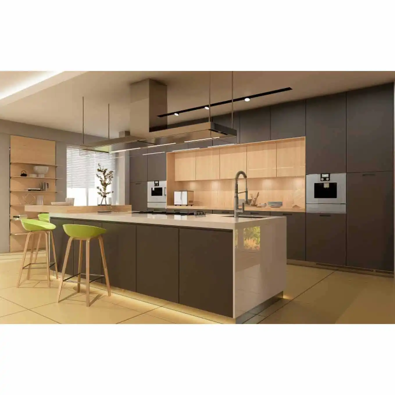 Vermonhouzz Hot Sale Custom American style Kendall Panel Solid Wooden Lacquer Kitchen Cabinet White Wood Kitchen Cabinets