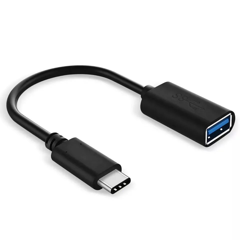 USB-C Type-C Male to USB A 3.0 Female OTG Cable On The Go USB Host Adapter Cable OTG Adapter Data Wire for Android Phone PC Car