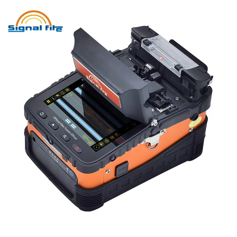 AI-6C FTTH Fiber Optic Splicing Machine Optical Fiber Fusion Splicer Multi-language Automatic 6 Motors