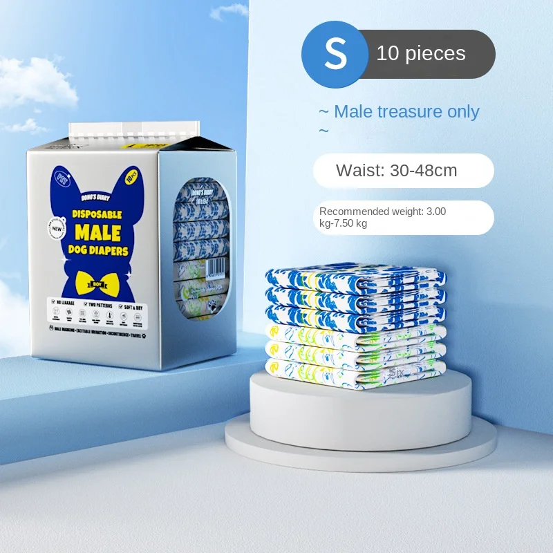 Pet Diapers Puppy Dogs Training Urine Pee Pads Male Dog Disposable Super Absorption Pet Pants Wrap Product Clothing