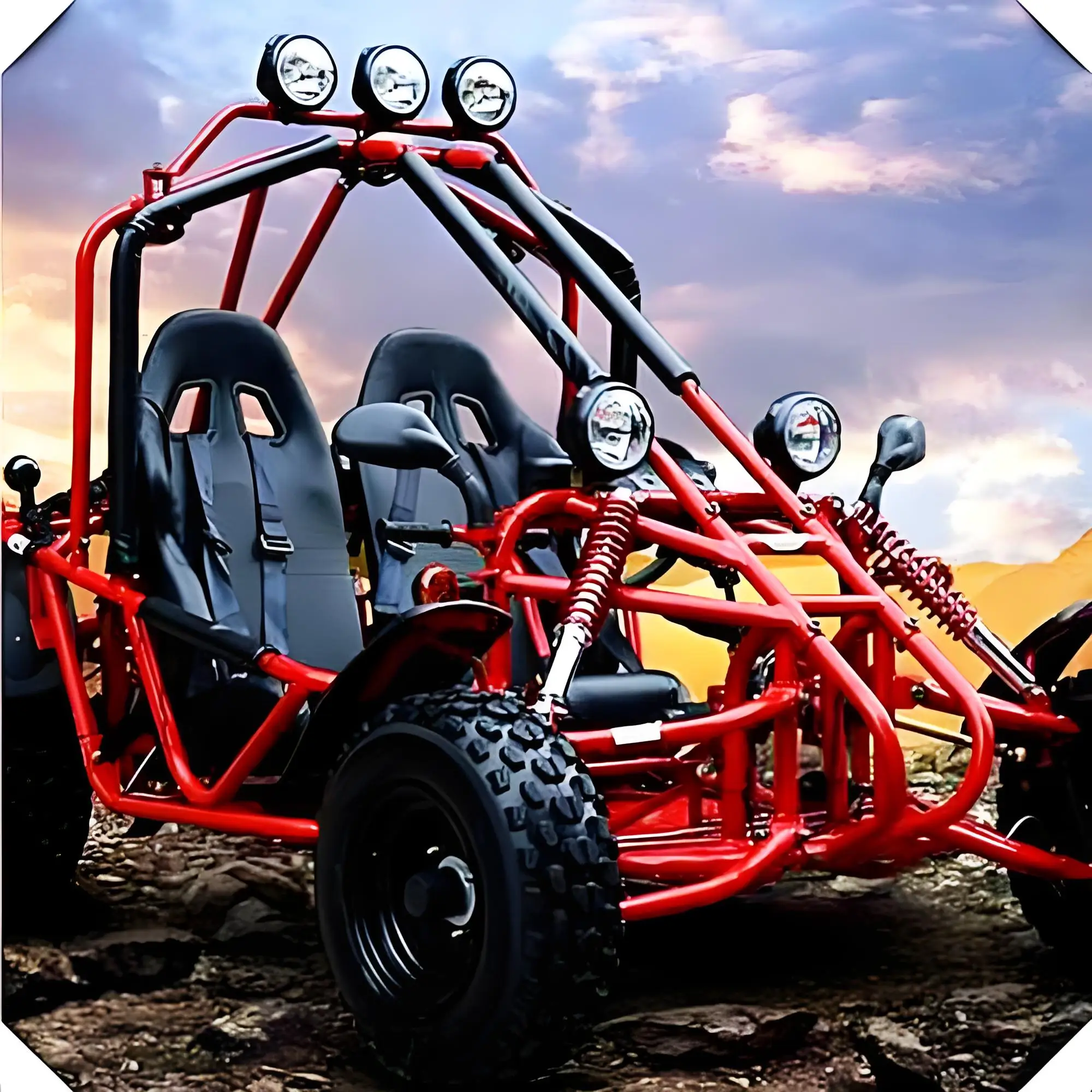 2 места для взрослых 1500cc внедорожная Спортивная педаль go kart gasolina дешево продажи