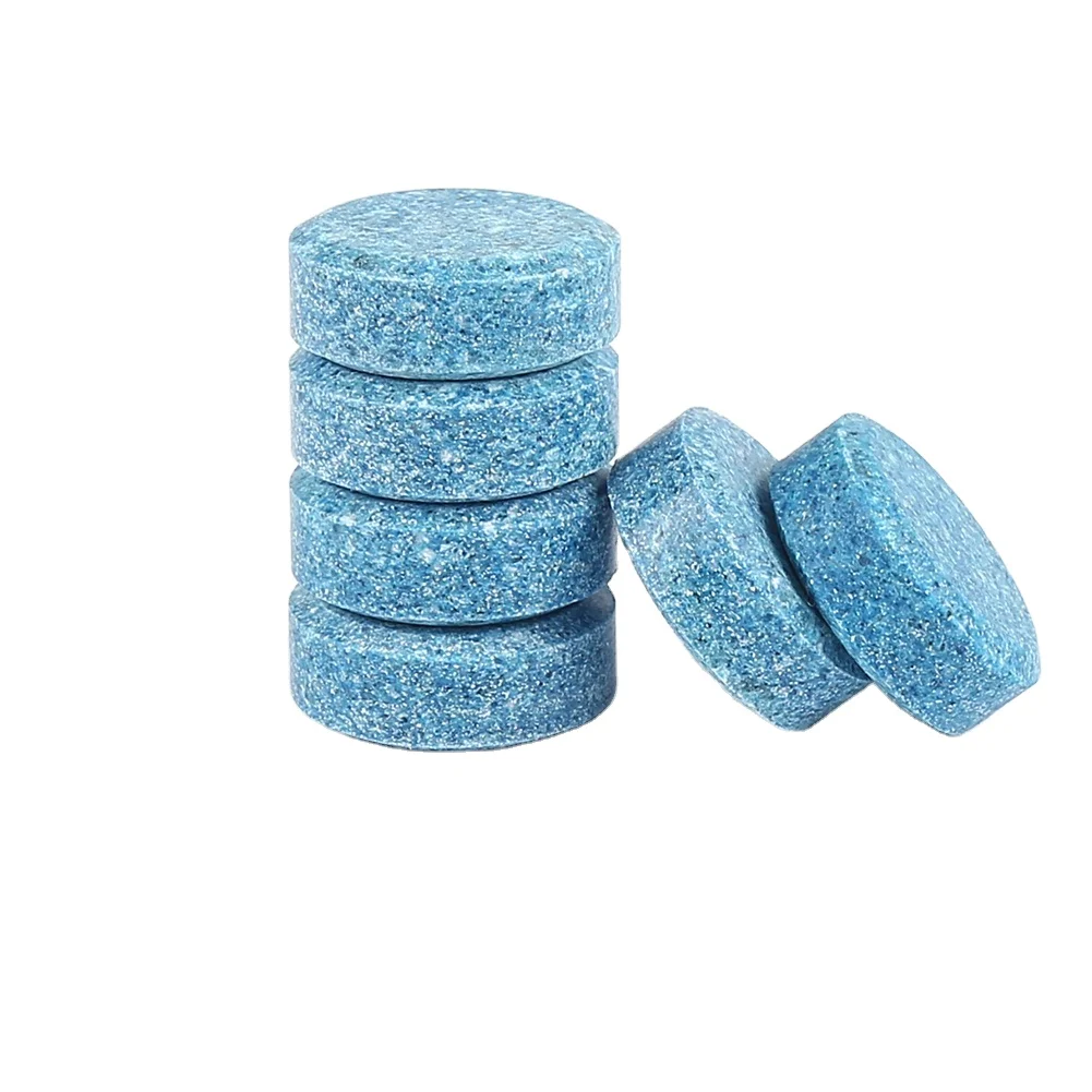 Eco-friendly and efficient effervescent tablet windshield cleaning liquid sheet protection wiper