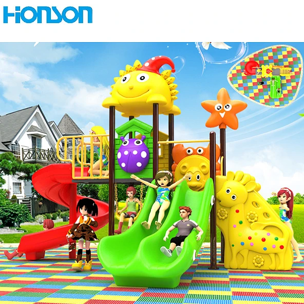 Cheap Daycare Playground Plastic Slides Play and Exercise Outdoor School Games for Kids