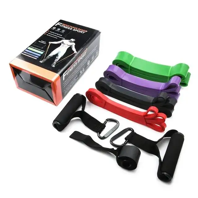 Gym Exercise Heavy Resistance Bands Rubber Stretching Elastic Pull Up Bands Set Gym Workout Bands