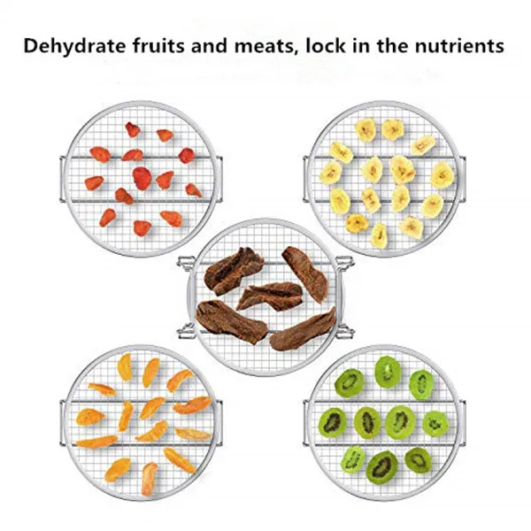 Safe and durable stainless steel dehydration rack Dishwasher safe, which make it easy to clean