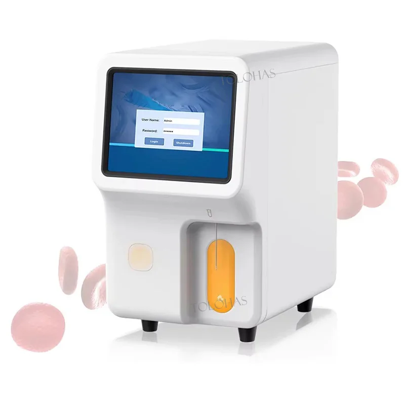 LHWMX30 Auto 3-Part 10.4 inch Vet Hematology Analyzer Simple Operation Dog Cat Pet Hematology Machine