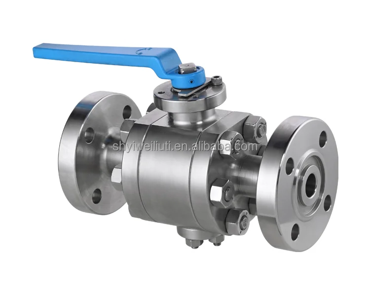 3 PC Trunnion Mounted Reduce Bore Flange Butt Weled Ball Valve Forged Manual Stainless Steel Alloy Ball Valves