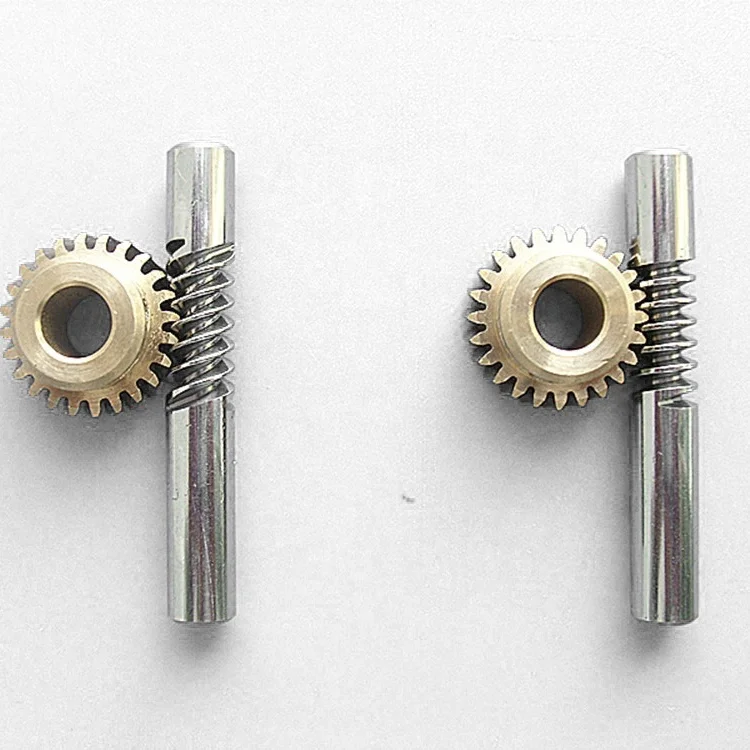 Custom Precision CNC Machined Small Worm Shaft Metal Mini Worm Gear for Auto