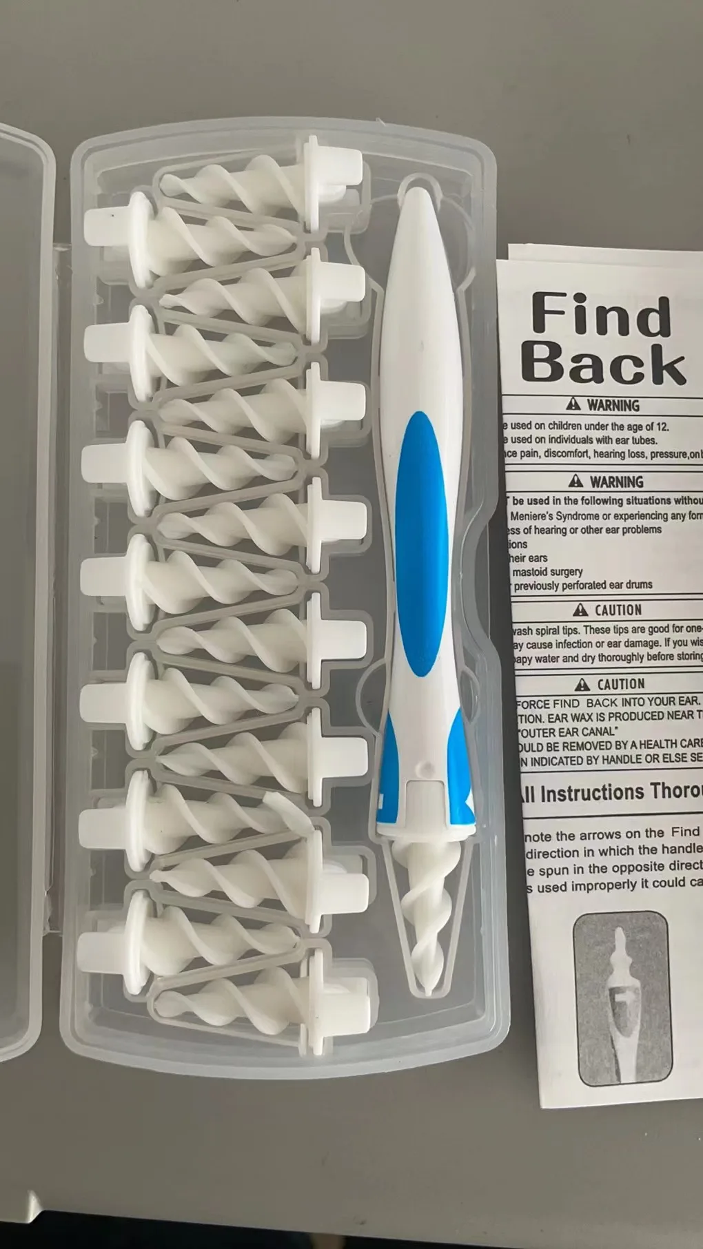 Ear Wax Remover Silicone Ear Cleaning Stick Smart Soft Spiral Cleaner Reusable Earwax Swab Removal Set