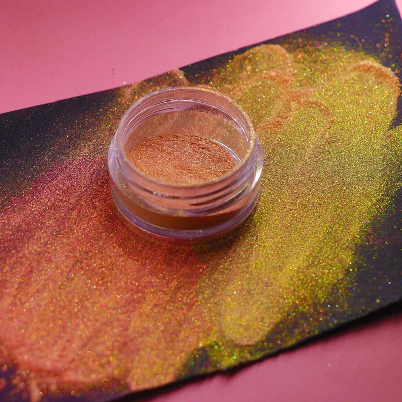 Hot selling Iridescent pigments Loose eyeshadow glitter Cosmetic grade candy aurora rainbow powder