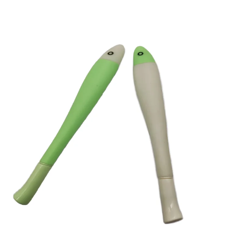New Cartoon Silicone Signature Pen Salted Fish Gel Pen with Custom Logo Cute Student Gift Business Promotion Metal Pen