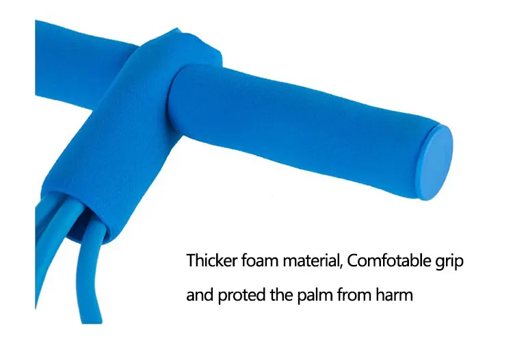 2019 New Product Foot Hand Portable Pedal Exerciser Body Building Resistance Band Tube Pull Exerciser With Pedaln