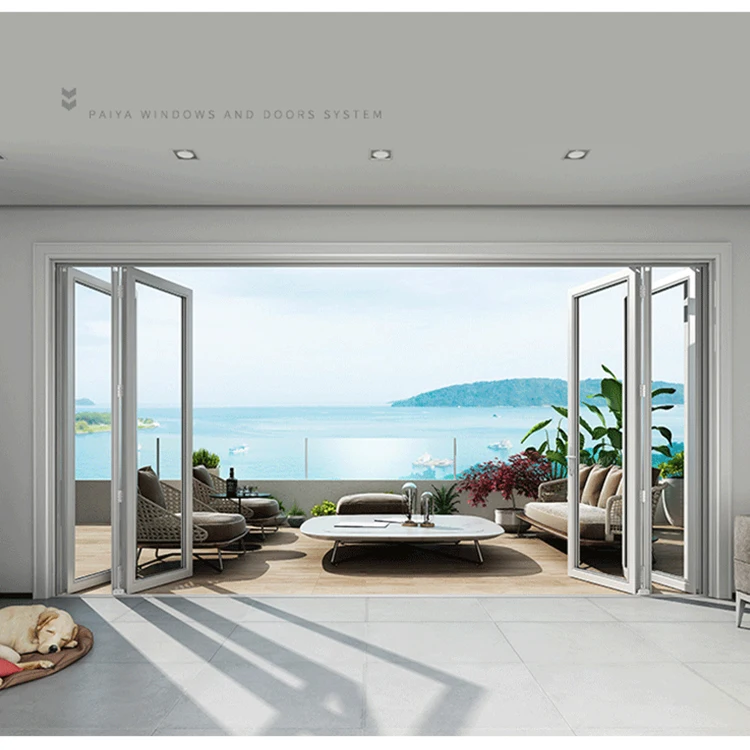 hot sale patio bifold door aluminum alloy folding patio folding door others doors
