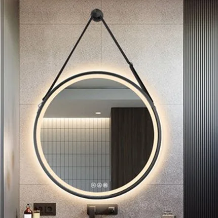 Hanging Waterproof CE Smart Special Shaped Makeup Illuminated Speaker Simple Bath European Sensing Hotel Wall LED Mirror