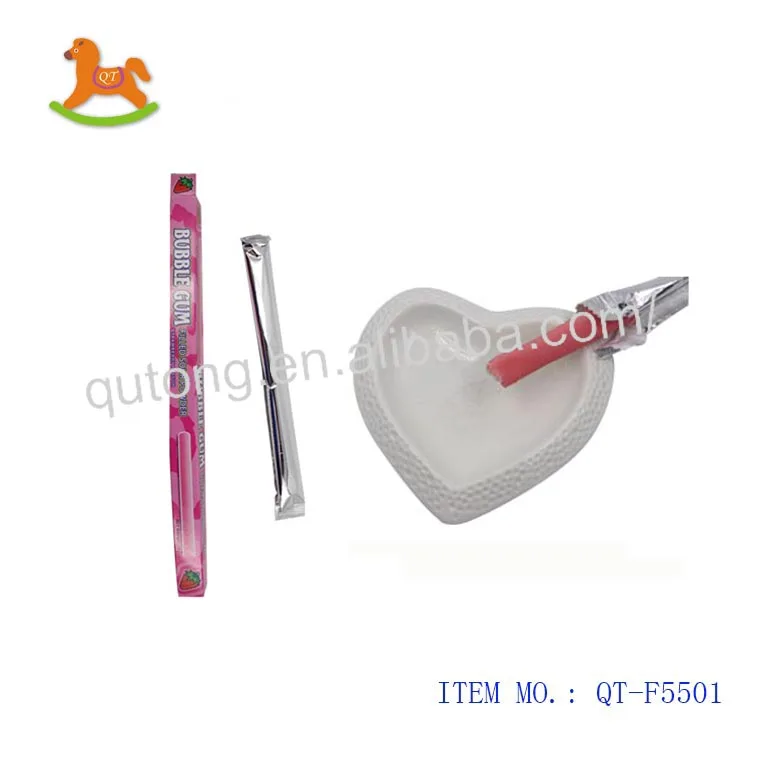 Long Stick Bubble Gum With Sour Powder Filling