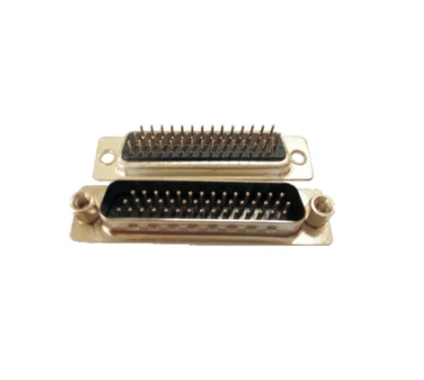 Lycn High Density Straight Dip Solder D-SUB Connector HDP Gold Plated 3Rows Female Male connector with machine pin15 26 44 62pin