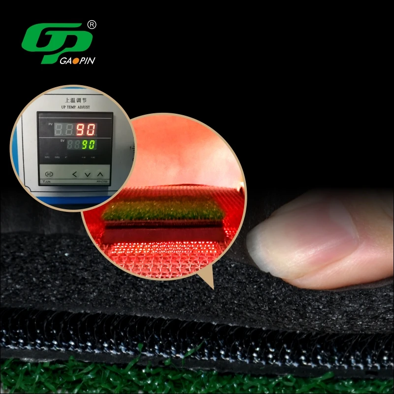 Professional 3d Golf Mat  Embroidered Golf Practice Mat Driving Range Golf Hitting Mat With Anti-Slip Bottom For Indoor Outdoor