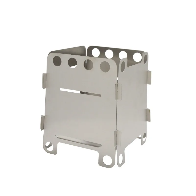 Titanium Folding Wood Burning Stove Alcohol Burner Pocket Stove Portable Lightweight