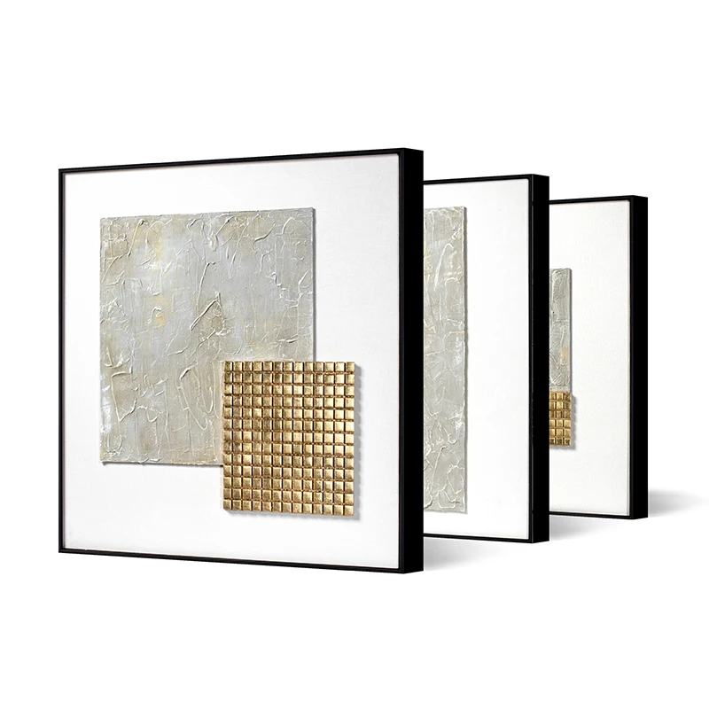 Luxury Design modern hanging furniture Hand-made mosaics 3D wall art for living room home hotel design Framed art home decor