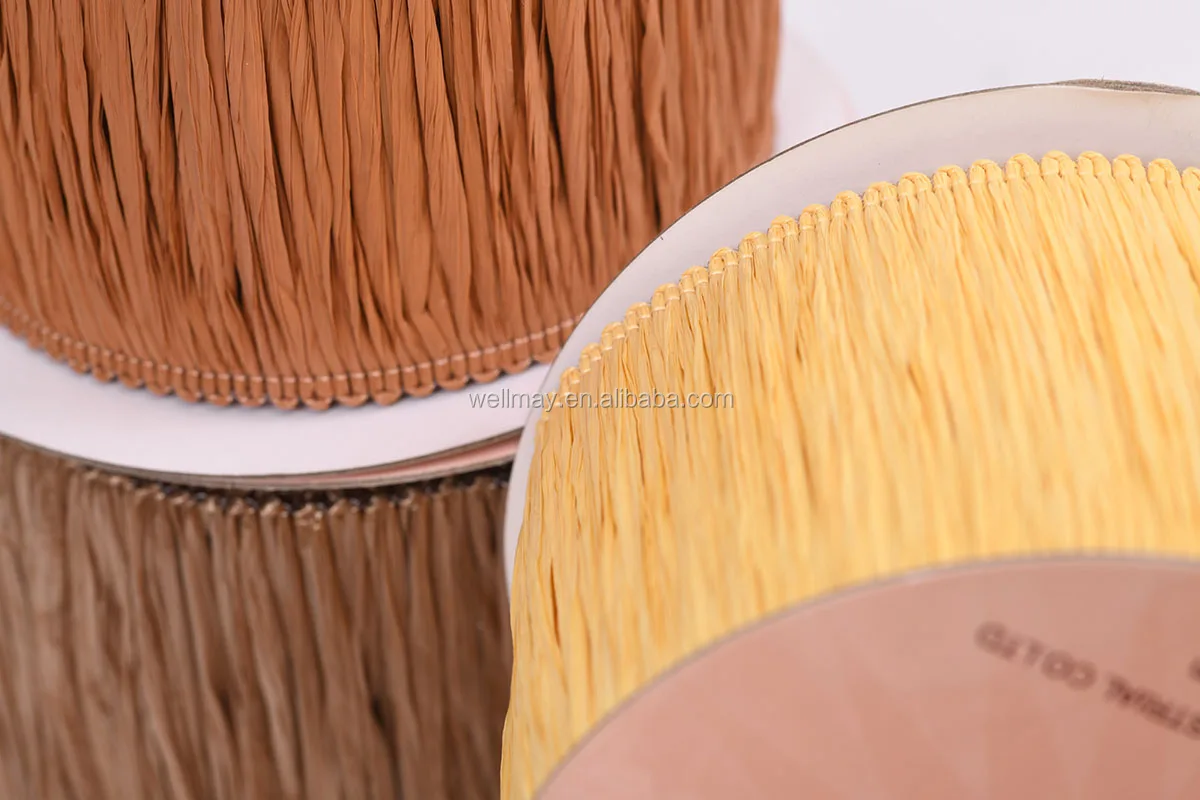 
raffia fringe trimming 