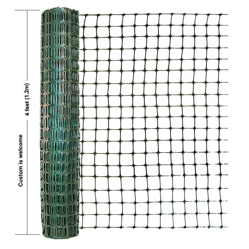Road Safety Plastic Barrier Snow Mesh Fence Safety Warning Plastic Mesh Fence Temporary Fence Plastic Netting