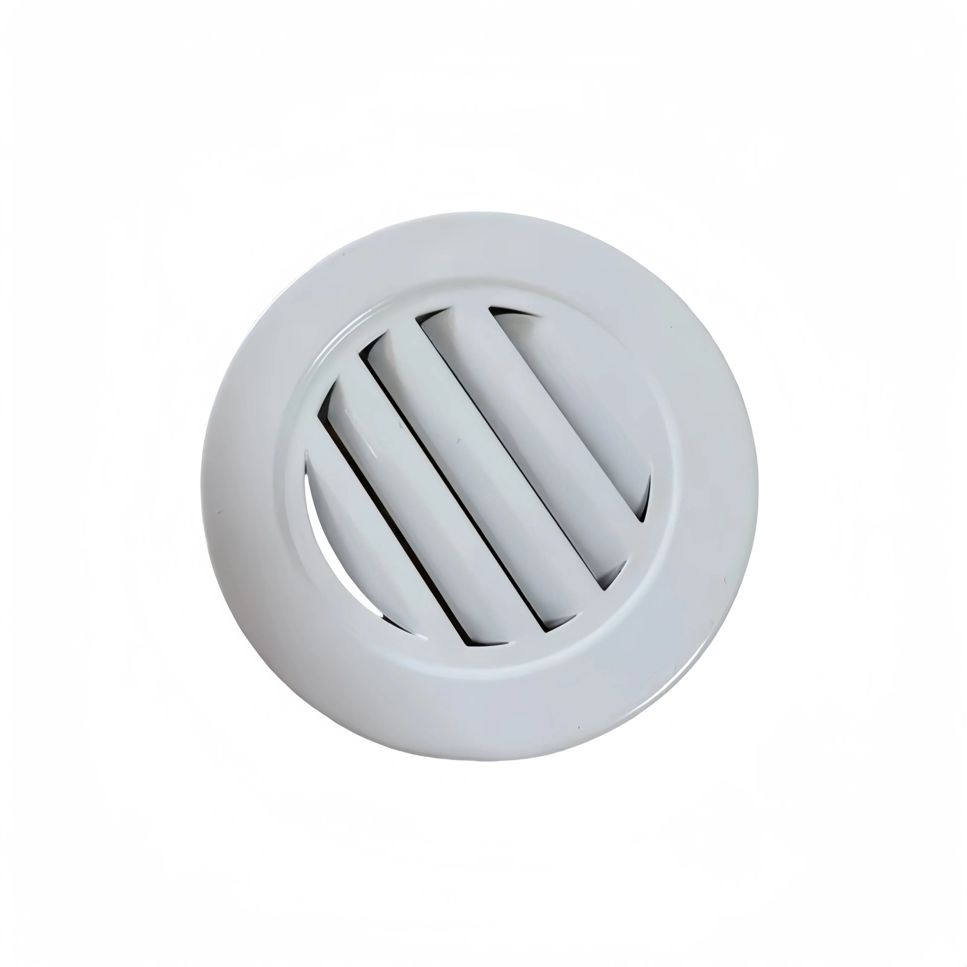 White Aluminium Alloy Inclined Louver Air Outlet For Bathroom Office Kitchen Ventilation flat head vent cover