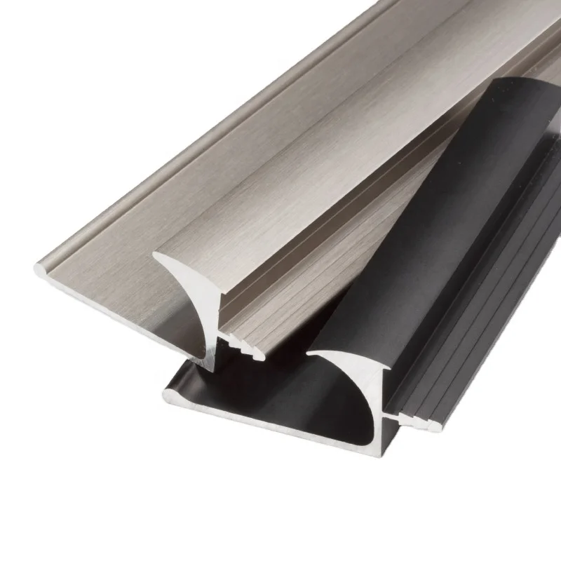 Aluminum Kitchen Cabinet Handles Furniture Handle Manufacturer Modern Matte Black J Shape Furniture Handle And Pull Handle Aluminum